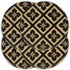 vidaXL Bordstabletter 4 st svart 38 cm rund jute