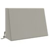 vidaXL Ryggkudde SOEST 100% Polyester Gr&aring; 60 x 20 x 40 cm