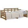 vidaXL B&auml;ddsoffa honungsbrun massiv furu 2x(90x190) cm