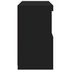 vidaXL Sk&auml;nk med LED-belysning svart 60x37x67 cm