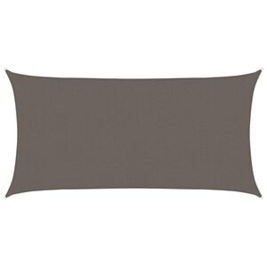 vidaXL Solsegel HDPE rektangul&auml;rt 2x4 m antracit
