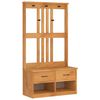 vidaXL Halltr&auml;d SANDNES 87x40x159,5cm massiv tr&auml;furu