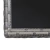 vidaXL Trädgårdsbord grå 80x80x74 cm konstrotting