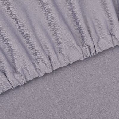 vidaXL Sofföverdrag med stretch grå polyesterjersey