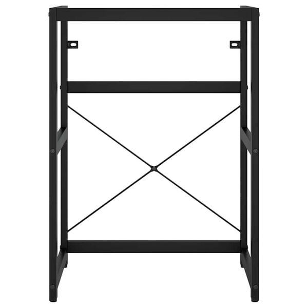 vidaXL Ram f&ouml;r tv&auml;ttst&auml;ll svart 59x38x83 cm j&auml;rn