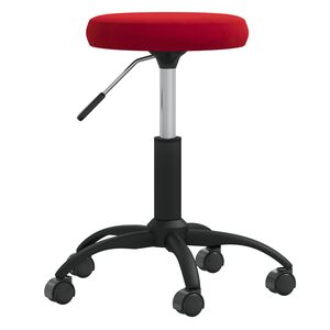 vidaXL Massagepall vinr&ouml;d sammet