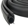 vidaXL Garageportt&auml;tning Svart 41 x 33 mm 2,5 m PVC