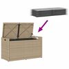 vidaXL F&ouml;rvaringsb&auml;nk f&ouml;r utomhusbruk dyna beige 100 cm konstrotting