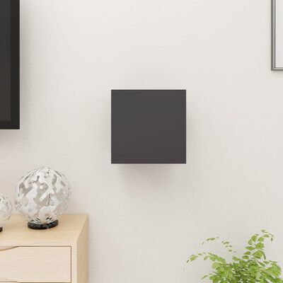vidaXL Väggmonterat tv-bänk grå 30,5x30x30 cm