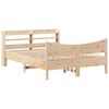 vidaXL S&auml;ngram med huvudgavel 140x190 cm massiv furu