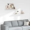 vidaXL Sv&auml;vande v&auml;gghyllor 2 st ek och vit 90x23,5x3,8 cm MDF