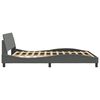 vidaXL Bed Frame "Dover" Dark Grey 160x200 cm Fabric