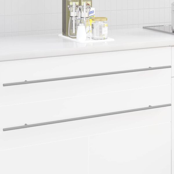 vidaXL Sk&aring;phandtag 12 pcs Silver 900 mm Rostfritt st&aring;l