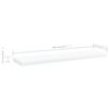 vidaXL Hyllplan 4 st vit 40x10x1,5 cm konstruerat tr&auml;