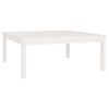 vidaXL Soffbord vit 100x100x40 cm massivt furu