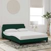 vidaXL Bed Frame "Dover" Dark Green 120x200 cm Velvet