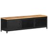 vidaXL TV-b&auml;nk 130x30x37 cm massivt grovt mangotr&auml;