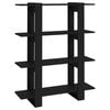 vidaXL Bokhylla/Rumsavdelare svart 100x30x123,5 cm