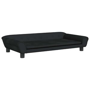 vidaXL Hundb&auml;dd svart 100x50x21 cm sammet