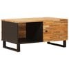 vidaXL Kaffeebord Brun 80 x 50 x 40 cm Massivt mangotr&auml;