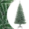 vidaXL Plastgran med sn&ouml; gr&ouml;n 240 cm