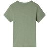 T-shirt med korta &auml;rmar f&ouml;r barn ljus khaki 116
