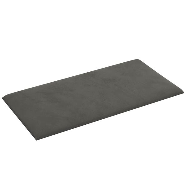 vidaXL V&auml;ggs&auml;nggavel 12 pcs M&ouml;rkgr&aring; 30 x 15 cm Sammet