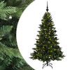 vidaXL Konstgjord julgran med julkulor 120 cm 150 LED-lampor Varmvit