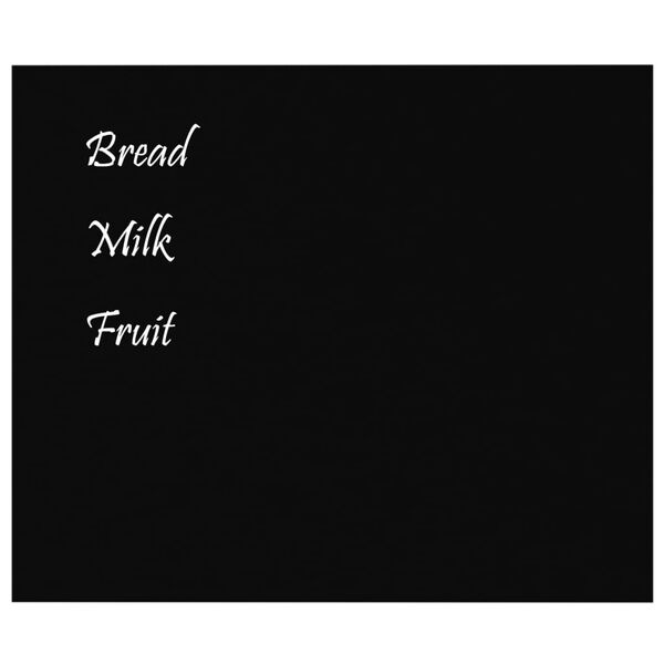 vidaXL V&auml;ggmonterad magnettavla svart 60x50 cm h&auml;rdat glas