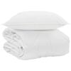 vidaXL Sommar Duvet med kudde 2 st Vit Mikrofiber