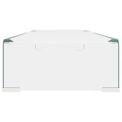vidaXL TV-bord klarglas 90x30x13 cm