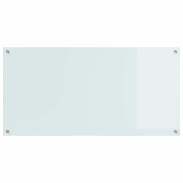 vidaXL K&ouml;kspl&aring;nbak Vit 120 x 60 cm h&auml;rdat glas