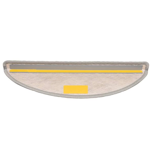 vidaXL Trappmattor sj&auml;lvh&auml;ftande sisal-look 30 st 56x17x3 cm silver