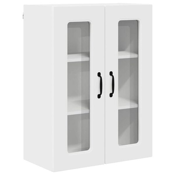 vidaXL K&ouml;kssk&aring;p med lagring Kalmar Vit 60 x 31 x 80 cm Konstruerat tr&auml;