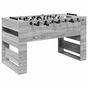vidaXL Foosballbord Gr&aring; Sonoma 146,5 x 74 x 85 cm Konstruerat tr&auml;