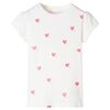 T-shirt f&ouml;r barn ecru 116