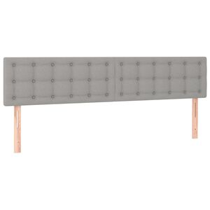 vidaXL S&auml;nggavlar ljusgr&aring; 160x5x78/88 cm tyg