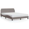 vidaXL Bed Frame "Dover" Taupe 140x200 cm Fabric