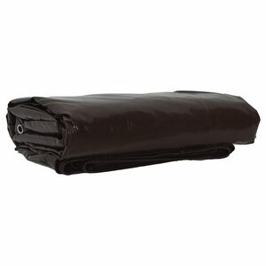 vidaXL Presenning 650g / m&sup2; Brun 2 x 3 m Canvas med PVC-bel&auml;ggning