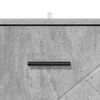 vidaXL Nattduksbord med l&aring;da Betonggr&aring; 38 x 38 x 66 cm Konstruerat tr&auml;