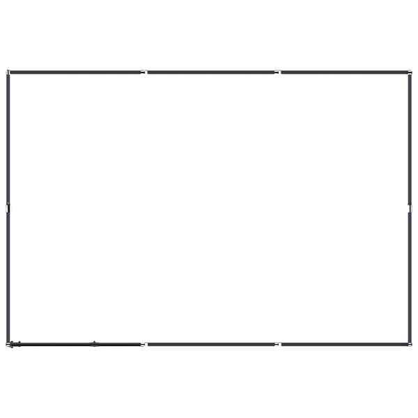 vidaXL Hundgård för utomhusbruk stål 5,53 m²