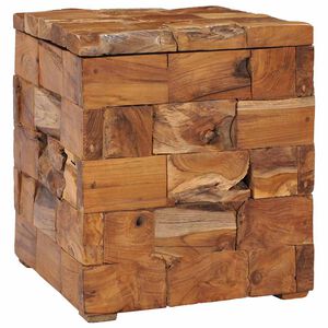 vidaXL F&ouml;rvaringspall massiv teak