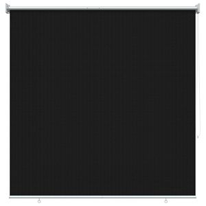 vidaXL Utomhus Rullgardin 90% UV Block Svart 140 x 140 cm HDPE