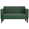vidaXL Loveseat soffa mörkgrön 109 cm manchestertyg