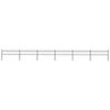 vidaXL Tr&auml;dg&aring;rdsstaket med spjutspets st&aring;l 1070x60 cm svart