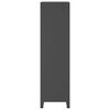 vidaXL Garderob industriell antracit 90x50x180 cm metall
