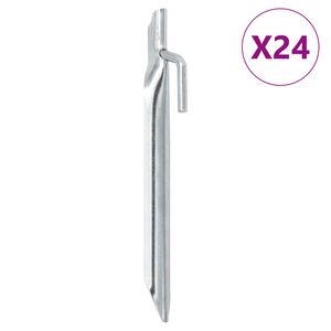 vidaXL T&auml;ltpinnar 24 st V-formade 17 cm &Oslash;20 mm galvaniserat st&aring;l