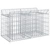 vidaXL Gabion upph&ouml;jd s&auml;ng 100 x 50 x 60 cm Galvaniserat st&aring;l Silver
