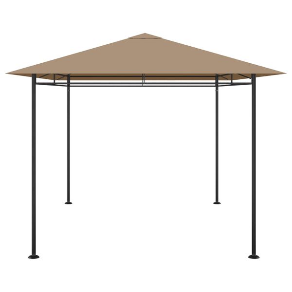 vidaXL Paviljong 384x281x270 cm taupe 180 g/m²