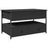 vidaXL Soffbord svart 85x50x50 cm konstruerat tr&auml; och metall